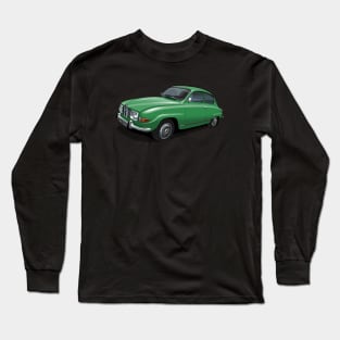 1971 Saab 96 saloon in tyrol green Long Sleeve T-Shirt